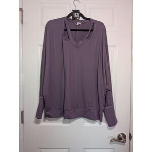 White birch 2x purple long sleeve